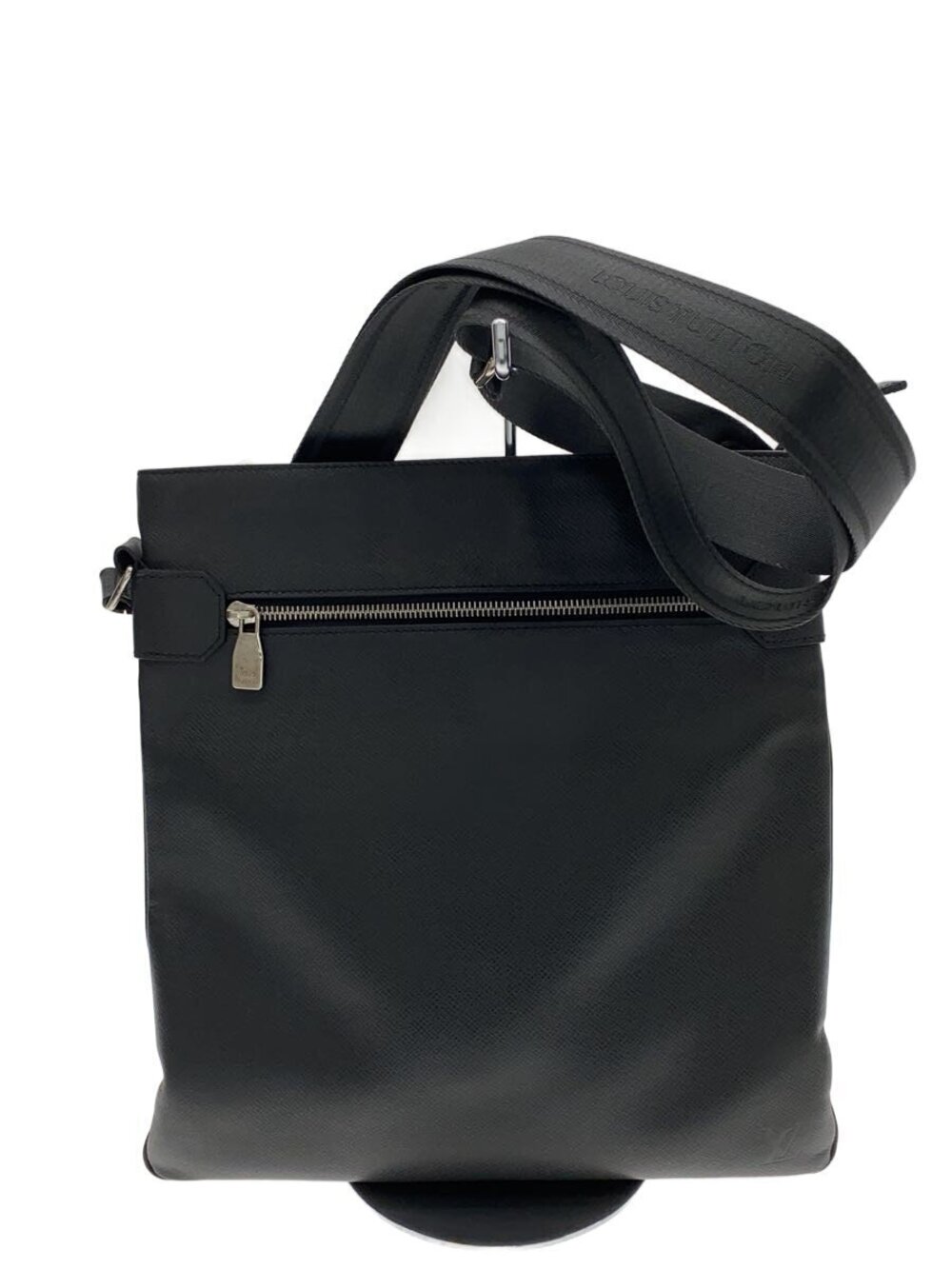 LOUIS VUITTON Sasha Taiga Leather Bag Black